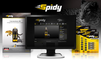 Spidy - logo design, packaging design, campagne pubblicitarie